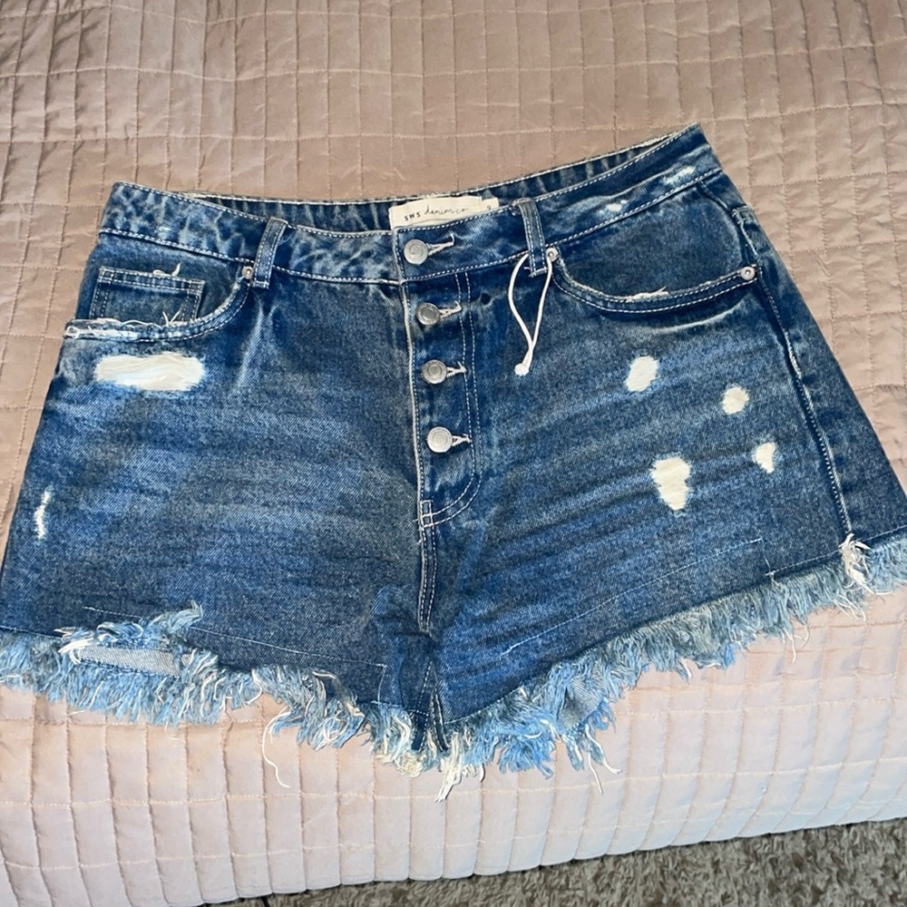 Dark Wash Cut off shorts